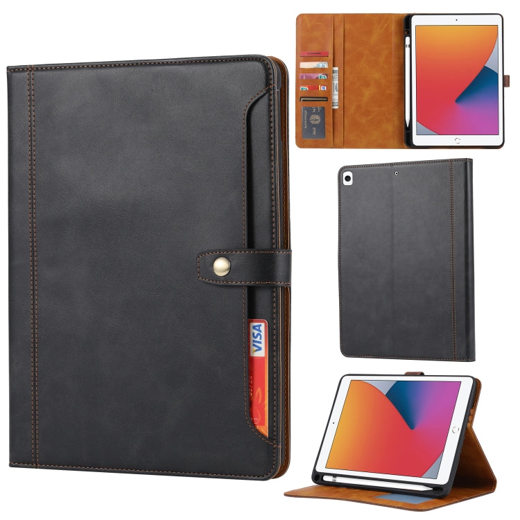 Calf Texture Double Fold Clasp Horizontal Flip Leather Case with Photo Frame & Holder & Card Slots & Wallet, For iPad 10.2, For iPad Pro 10.5, For iPad 9.7 (2018/2017) / Air 2, For iPad mini 5 / mini 4 / mini 3, For iPad Pro 11 inch (2020)...