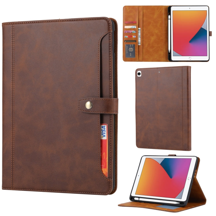 Calf Texture Double Fold Clasp Horizontal Flip Leather Case with Photo Frame & Holder & Card Slots & Wallet, For iPad 10.2, For iPad Pro 10.5, For iPad 9.7 (2018/2017) / Air 2, For iPad mini 5 / mini 4 / mini 3, For iPad Pro 11 inch (2020)...