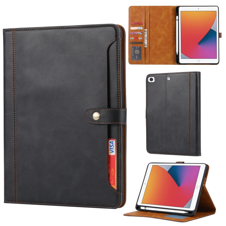 Calf Texture Double Fold Clasp Horizontal Flip Leather Case with Photo Frame & Holder & Card Slots & Wallet, For iPad 10.2, For iPad Pro 10.5, For iPad 9.7 (2018/2017) / Air 2, For iPad mini 5 / mini 4 / mini 3, For iPad Pro 11 inch (2020)...