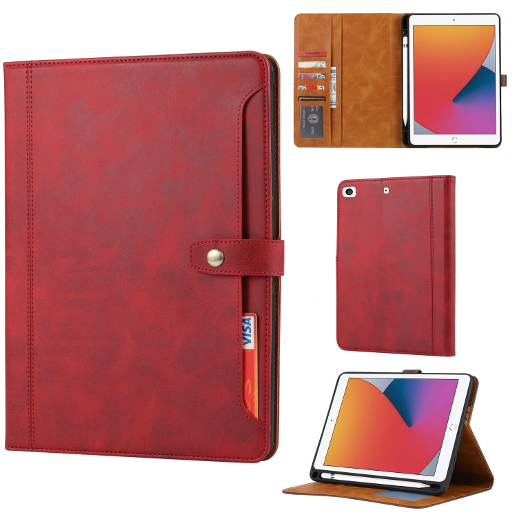 Calf Texture Double Fold Clasp Horizontal Flip Leather Case with Photo Frame & Holder & Card Slots & Wallet, For iPad 10.2, For iPad Pro 10.5, For iPad 9.7 (2018/2017) / Air 2, For iPad mini 5 / mini 4 / mini 3, For iPad Pro 11 inch (2020)...