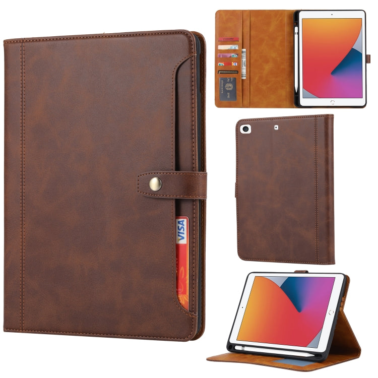 Calf Texture Double Fold Clasp Horizontal Flip Leather Case with Photo Frame & Holder & Card Slots & Wallet, For iPad 10.2, For iPad Pro 10.5, For iPad 9.7 (2018/2017) / Air 2, For iPad mini 5 / mini 4 / mini 3, For iPad Pro 11 inch (2020)...