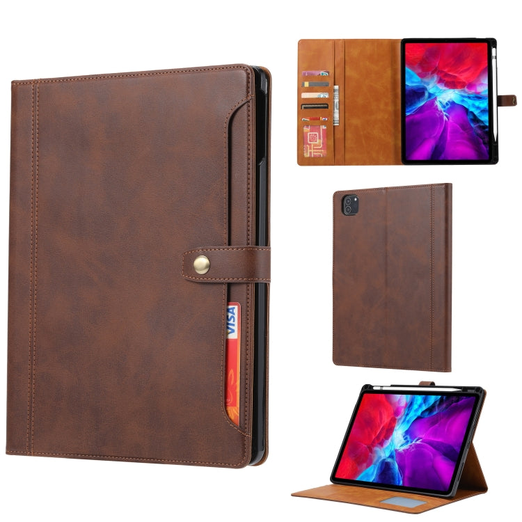 Calf Texture Double Fold Clasp Horizontal Flip Leather Case with Photo Frame & Holder & Card Slots & Wallet, For iPad 10.2, For iPad Pro 10.5, For iPad 9.7 (2018/2017) / Air 2, For iPad mini 5 / mini 4 / mini 3, For iPad Pro 11 inch (2020)...