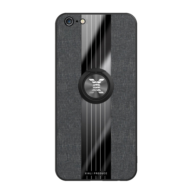 XINLI Stitching Cloth Textue Shockproof TPU Protective Case with Ring Holder, For iPhone XS Max, For iPhone 6 / 6s, For iPhone 6 Plus / 6s Plus