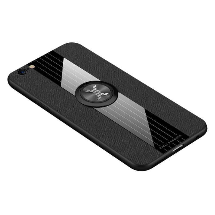 XINLI Stitching Cloth Textue Shockproof TPU Protective Case with Ring Holder, For iPhone XS Max, For iPhone 6 / 6s, For iPhone 6 Plus / 6s Plus