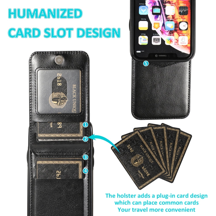 Solid Color PC + TPU Protective Case with Holder & Card Slots, For iPhone XR, For iPhone XS Max, For iPhone 11, For iPhone 11 Pro