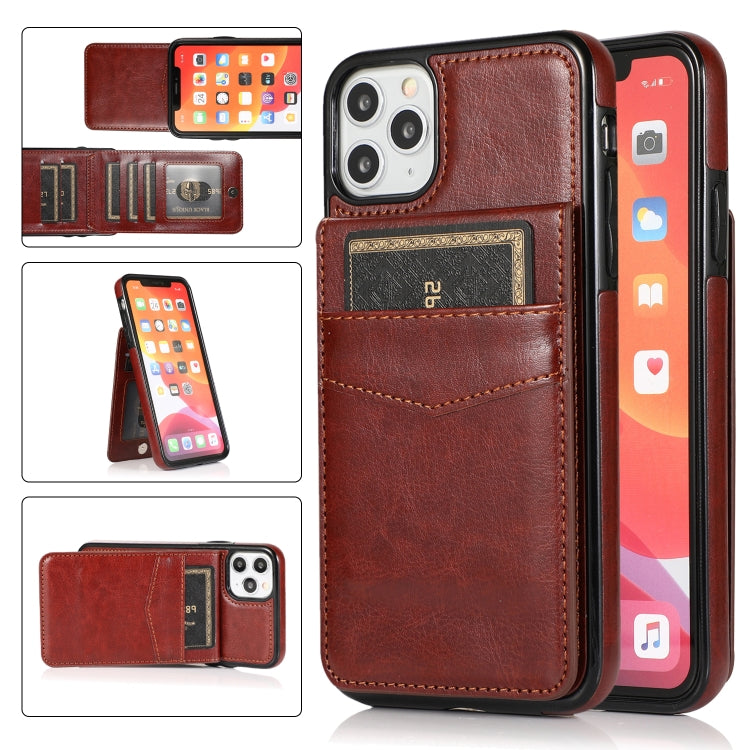 Solid Color PC + TPU Protective Case with Holder & Card Slots, For iPhone XR, For iPhone XS Max, For iPhone 11, For iPhone 11 Pro