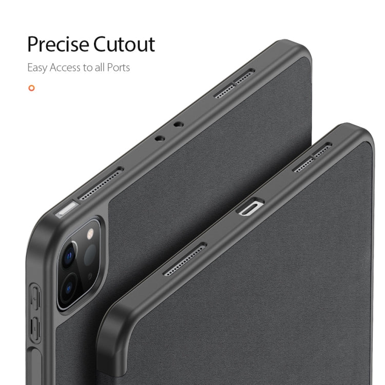 DUX DUCIS Domo Series Horizontal Flip Magnetic TPU + PU Leather Case with Three-folding Holder & Pen Slot & Sleep / Wake-up Function, iPad Pro 11 （2021）/(2020), iPad Pro 12.9 2021 / 2020
