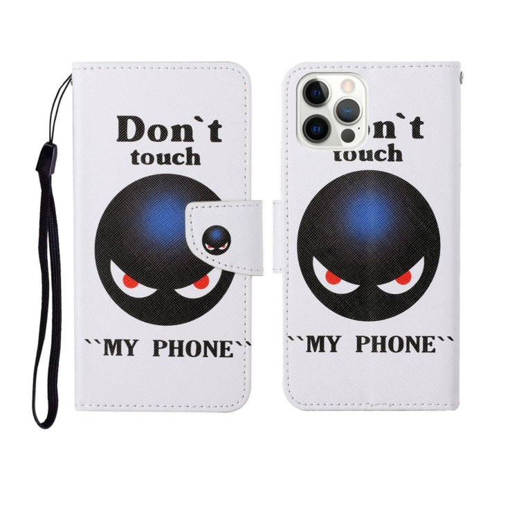 Painted Pattern Horizontal Flip Leathe Case, For iPhone 12/12 Pro