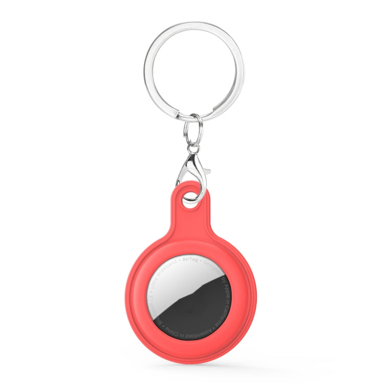Gel Leather Case Cover with Switchable Keychain Ring for AirTag