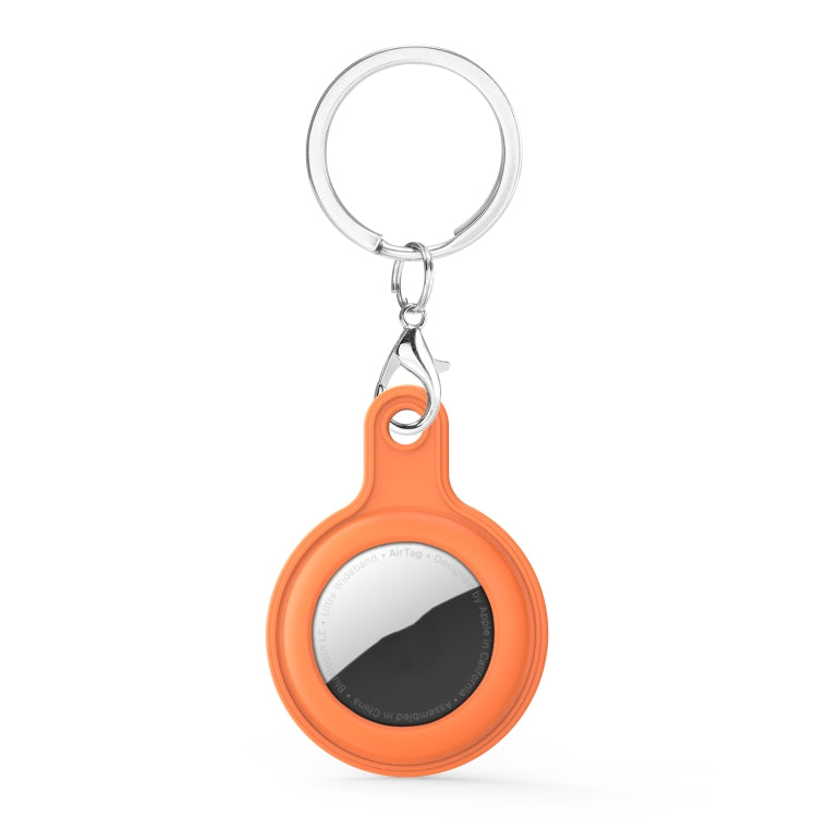 Gel Leather Case Cover with Switchable Keychain Ring for AirTag