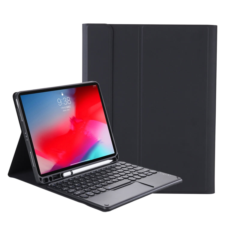 YT098B-A Detachable Candy Color Skin Feel Texture Round Keycap Bluetooth Keyboard Leather Case with Touch Control For iPad Air 11 2024 / 2025 / Air 4 10.9 2020 / Air 5 10.9 2022 (Purple), For iPad 9.7 inch 2018 & 2017 / Pro 9.7 inch / Air 2 / Air...