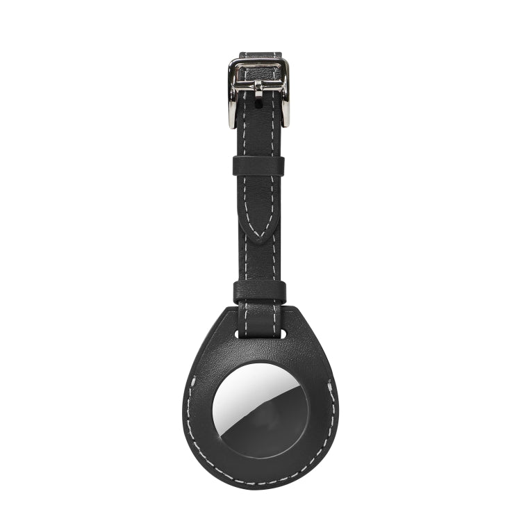 Shockproof Anti-scratch Leather Protective Case Cover with Hang Loop For AirTag, Luggage Tag