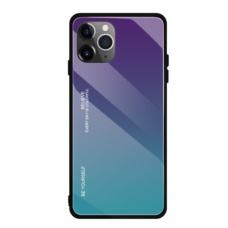 Gradient Color Glass Case, For iPhone 11 Pro Max, For iPhone 11