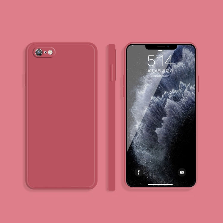 Solid Color Imitation Liquid Silicone Straight Edge Dropproof Full Coverage Protective Case, For iPhone 6s / 6, For iPhone 6s Plus / 6 Plus