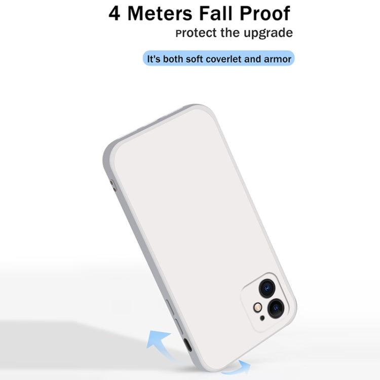 Solid Color Imitation Liquid Silicone Straight Edge Dropproof Full Coverage Protective Case, For iPhone 12 mini, For iPhone 12