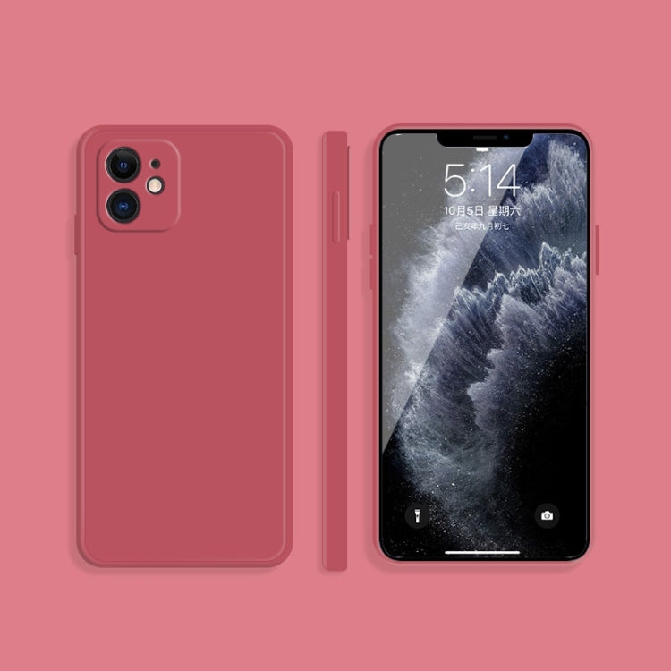Solid Color Imitation Liquid Silicone Straight Edge Dropproof Full Coverage Protective Case, For iPhone 12 mini, For iPhone 12