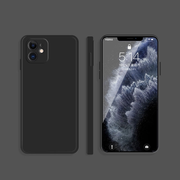 Solid Color Imitation Liquid Silicone Straight Edge Dropproof Full Coverage Protective Case, For iPhone 12 mini, For iPhone 12
