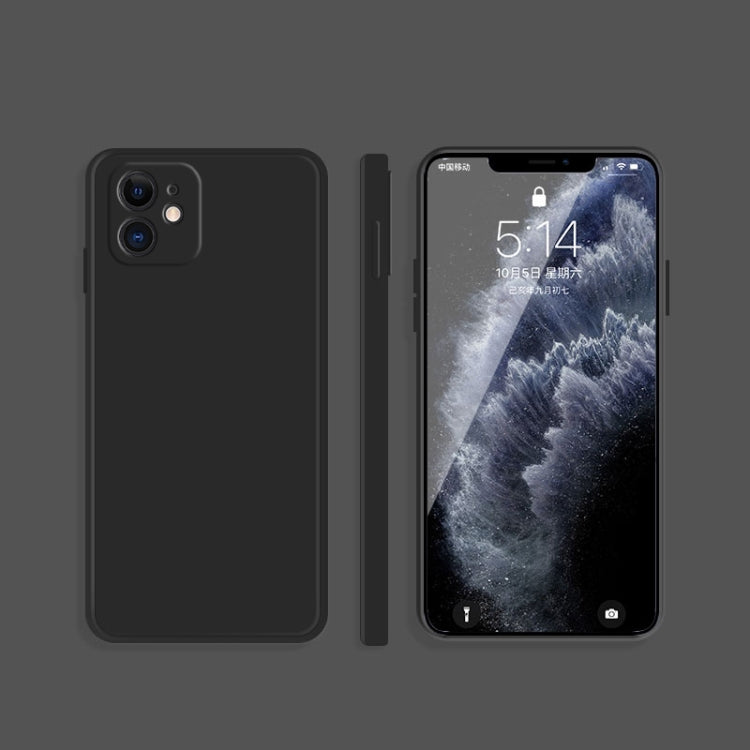Solid Color Imitation Liquid Silicone Straight Edge Dropproof Full Coverage Protective Case, For iPhone 12 mini, For iPhone 12
