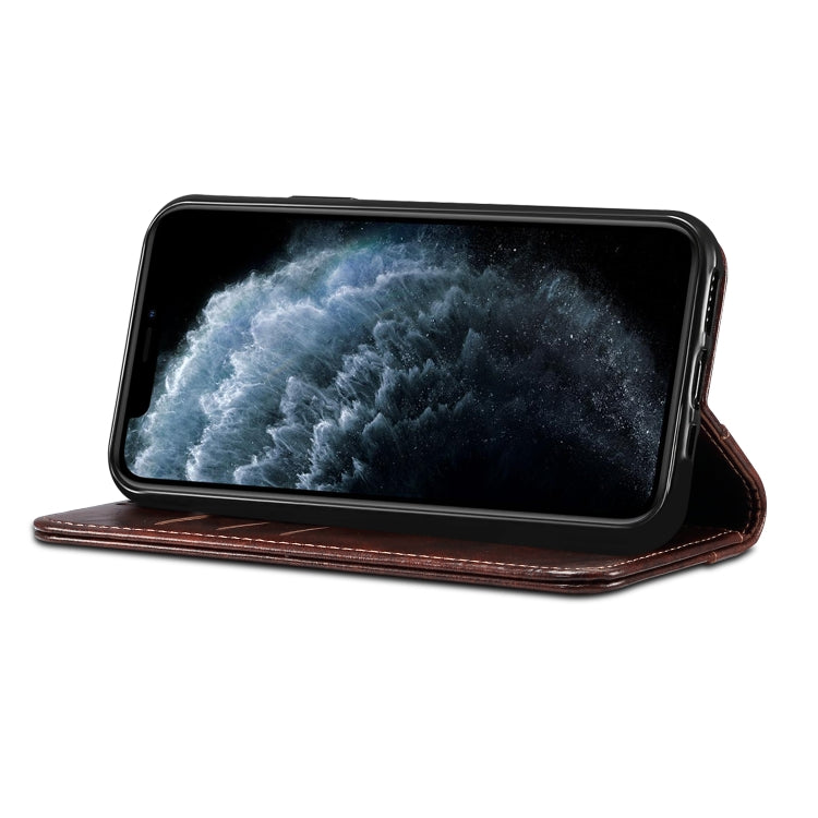 Baroque Simple Horizontal Flip Leather Case, with Holder & Card Slots & Wallet, For iPhone 11, For iPhone 11 Pro, For iPhone 11 Pro Max, For iPhone XS / X