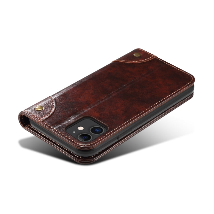 Baroque Simple Horizontal Flip Leather Case, with Holder & Card Slots & Wallet, For iPhone 11, For iPhone 11 Pro, For iPhone 11 Pro Max, For iPhone XS / X