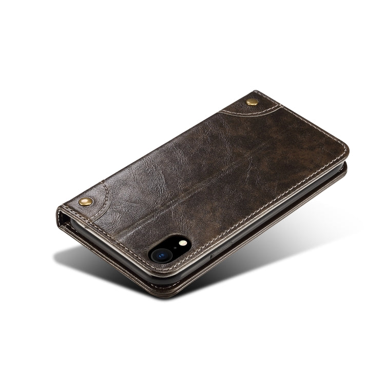 Baroque Simple Horizontal Flip Leather Case, with Holder & Card Slots & Wallet, For iPhone SE 2022 / SE 2020 / 8 / 7, For iPhone 8 Plus / 7 Plus, For iPhone XR, For iPhone XS Max
