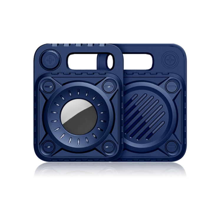 Anti-scratch Shockproof TPU Protective Cover Case with Keychain Hook Loop for AirTag, Armor, Punk Armor