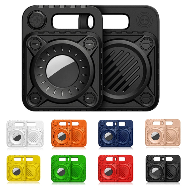 Anti-scratch Shockproof TPU Protective Cover Case with Keychain Hook Loop for AirTag, Armor, Punk Armor