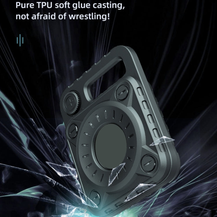 Anti-scratch Shockproof TPU Protective Cover Case with Keychain Hook Loop for AirTag, Armor, Punk Armor
