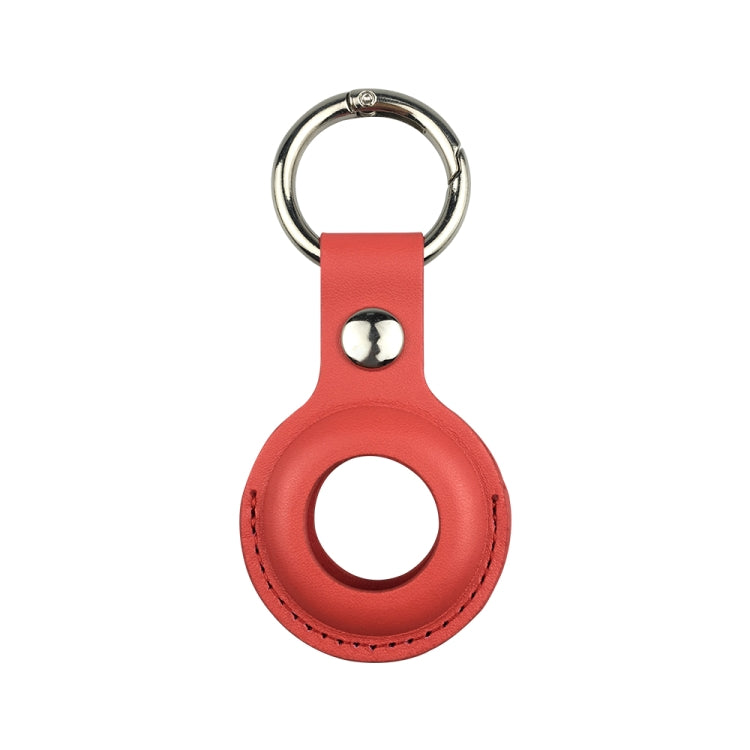 Shockproof Anti-scratch Leather Protective Case Cover Key Chain with Hang Loop For AirTag