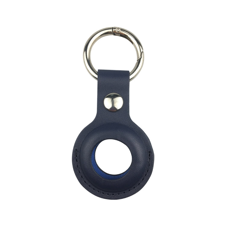 Shockproof Anti-scratch Leather Protective Case Cover Key Chain with Hang Loop For AirTag