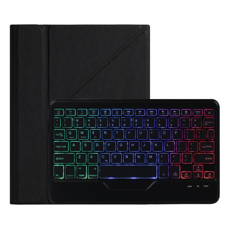 B011S Splittable Backlight Bluetooth Keyboard Leather Case with Triangle Holder & Pen Slot, For iPad 9.7 2018 & 2017 / Pro 9.7 / Air 2, For iPad 10.2 2020 & 2019 / Pro 10.5 inch / Air 3 10.5 inch...