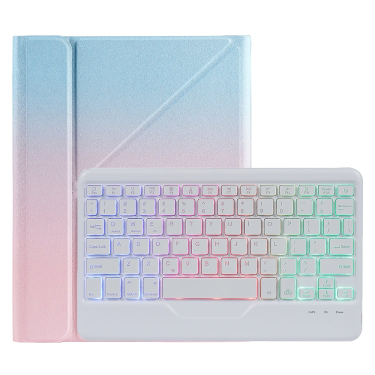 B011S Splittable Backlight Bluetooth Keyboard Leather Case with Triangle Holder & Pen Slot, For iPad 9.7 2018 & 2017 / Pro 9.7 / Air 2, For iPad 10.2 2020 & 2019 / Pro 10.5 inch / Air 3 10.5 inch...