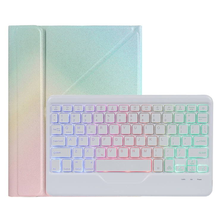 B011S Splittable Backlight Bluetooth Keyboard Leather Case with Triangle Holder & Pen Slot, For iPad 9.7 2018 & 2017 / Pro 9.7 / Air 2, For iPad 10.2 2020 & 2019 / Pro 10.5 inch / Air 3 10.5 inch...