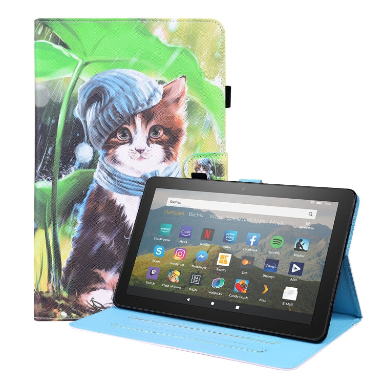 Animal Pattern Horizontal Flip Leather Case with Holder & Card Slots & Photo Frame & Sleep / Wake-up Function, For Amazon Fire HD 10 2019, For Amazon Fire HD 10 2021, For Amazon Kindle Paperwhite 4 / 3 / 2 / 1, For Amazon Kindle Fire 7
