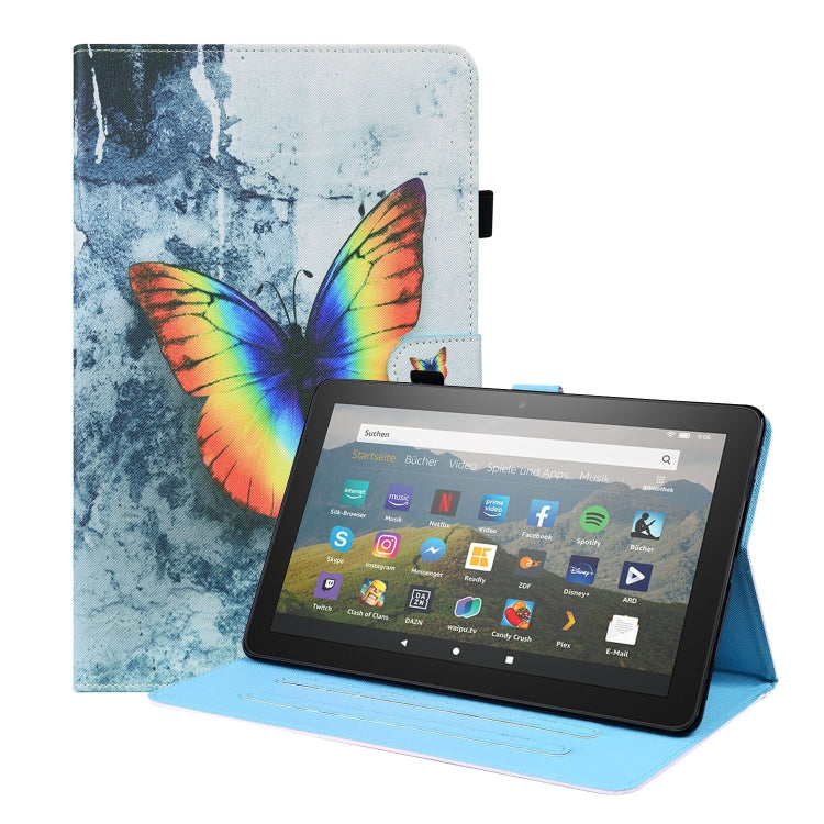 Animal Pattern Horizontal Flip Leather Case with Holder & Card Slots & Photo Frame & Sleep / Wake-up Function, For Amazon Fire HD 10 2019, For Amazon Fire HD 10 2021, For Amazon Kindle Paperwhite 4 / 3 / 2 / 1, For Amazon Kindle Fire 7