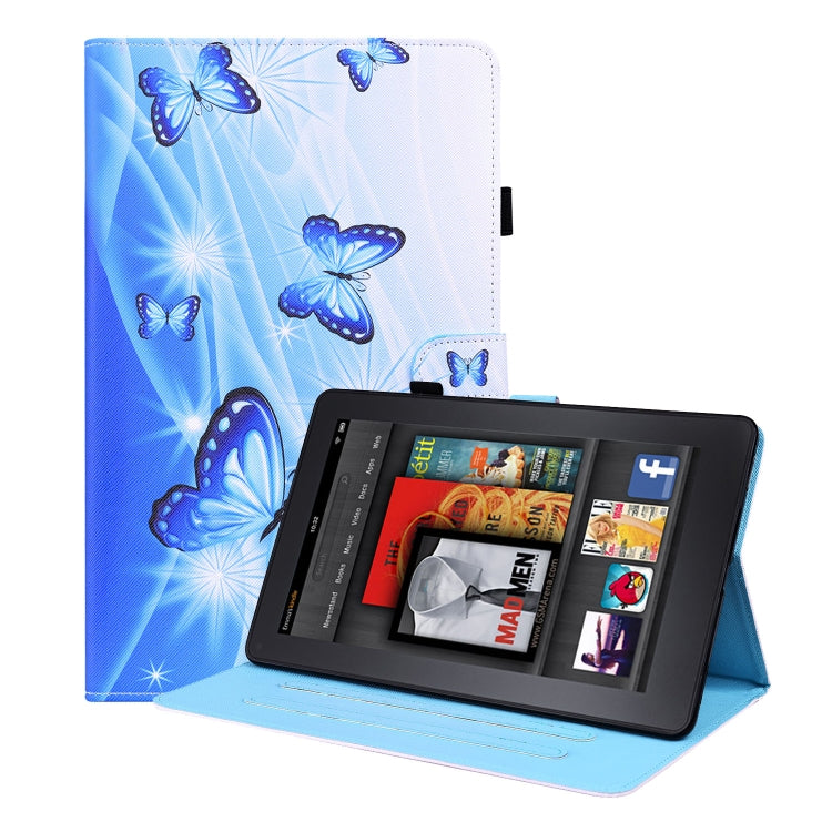 Animal Pattern Horizontal Flip Leather Case with Holder & Card Slots & Photo Frame & Sleep / Wake-up Function, For Amazon Fire HD 10 2019, For Amazon Fire HD 10 2021, For Amazon Kindle Paperwhite 4 / 3 / 2 / 1, For Amazon Kindle Fire 7