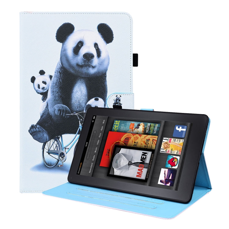 Animal Pattern Horizontal Flip Leather Case with Holder & Card Slots & Photo Frame & Sleep / Wake-up Function, For Amazon Fire HD 10 2019, For Amazon Fire HD 10 2021, For Amazon Kindle Paperwhite 4 / 3 / 2 / 1, For Amazon Kindle Fire 7