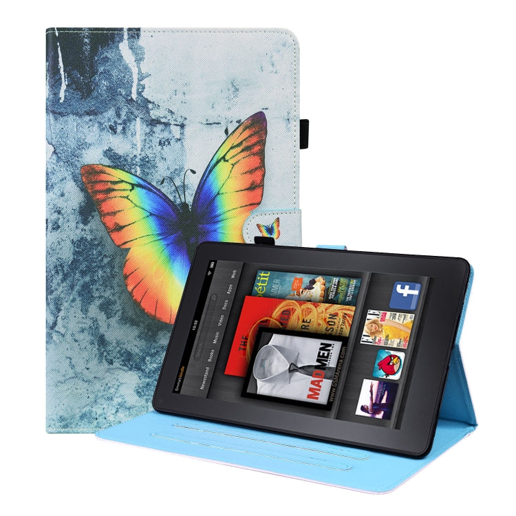 Animal Pattern Horizontal Flip Leather Case with Holder & Card Slots & Photo Frame & Sleep / Wake-up Function, For Amazon Fire HD 10 2019, For Amazon Fire HD 10 2021, For Amazon Kindle Paperwhite 4 / 3 / 2 / 1, For Amazon Kindle Fire 7