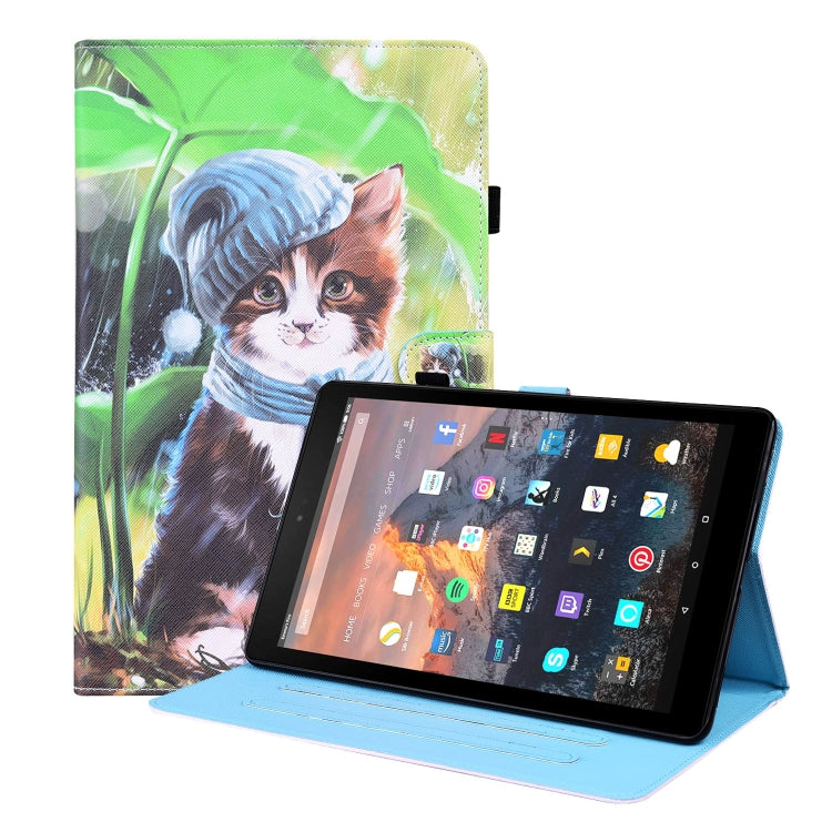 Animal Pattern Horizontal Flip Leather Case with Holder & Card Slots & Photo Frame & Sleep / Wake-up Function, For Amazon Fire HD 10 2019, For Amazon Fire HD 10 2021, For Amazon Kindle Paperwhite 4 / 3 / 2 / 1, For Amazon Kindle Fire 7