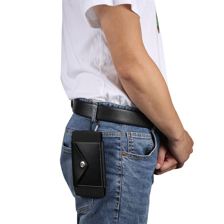 Ultra-thin Elasticity Mobile Phone Leather Case Waist Bag