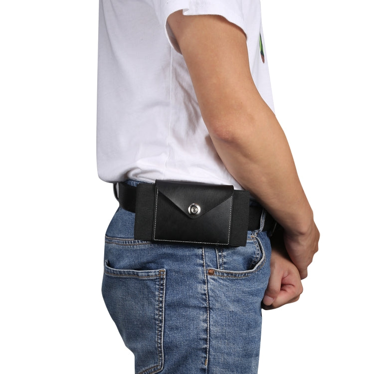 Ultra-thin Elasticity Mobile Phone Leather Case Waist Bag