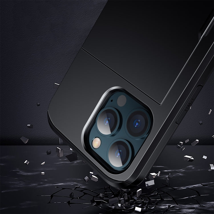 Shockproof Armor Protective Case with Slide Card Slot, For iPhone 13 mini, For iPhone 13