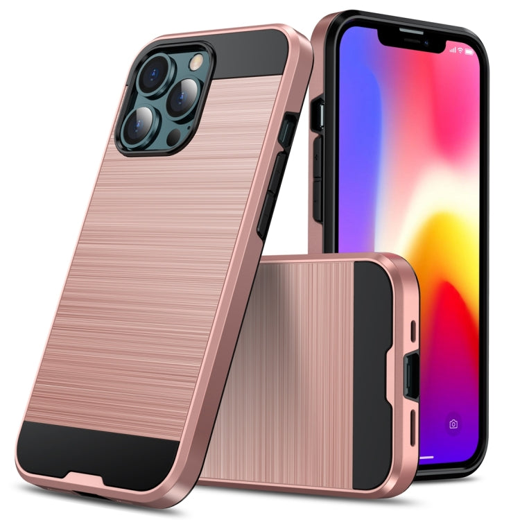 Brushed Texture Carbon Fiber TPU Case, For iPhone 13 mini, For iPhone 13, For iPhone 13 Pro, For iPhone 13 Pro Max