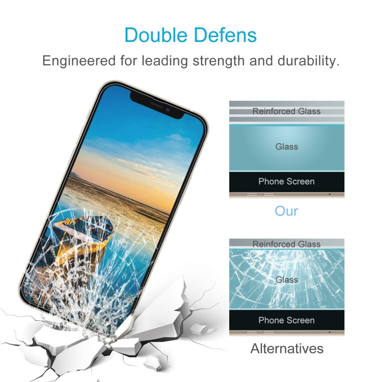 For iPhone 17e / 16e / 13 / 13 Pro 50pcs 0.26mm 9H 2.5D Tempered Glass Film, For iPhone 13 mini (50pcs), For  iPhone 17e / 16e / 13 / 13 Pro (50pcs), For iPhone 13 Pro Max (50pcs)