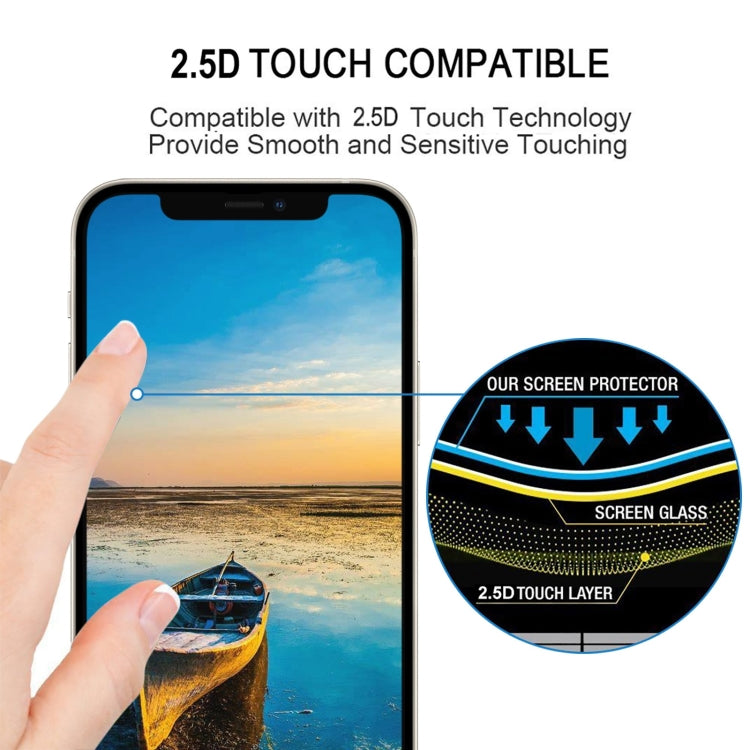 For iPhone 17e / 16e / 13 / 13 Pro 25pcs Full Glue Full Screen Tempered Glass Film, For iPhone 13 mini (25pcs), For iPhone 17e / 16e / 13 / 13 Pro  (25pcs), For iPhone 13 Pro Max (25pcs)