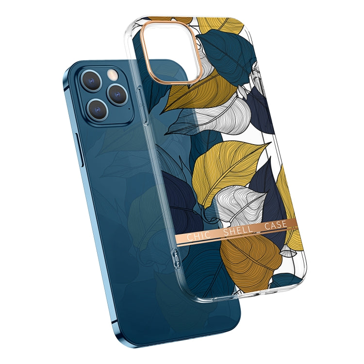 High Translucent Electroplating Flower Pattern TPU + PC Shockproof Case, For iPhone 12 Pro Max, For iPhone 11, For iPhone 11 Pro