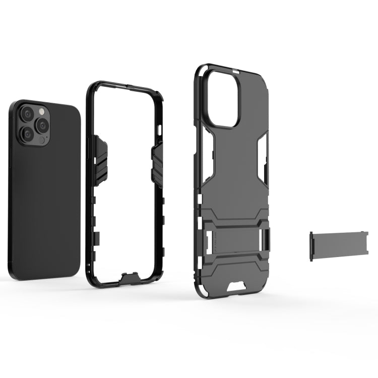 PC + TPU Shockproof Protective Case with Invisible Holder, For iPhone 13 mini, For iPhone 13 Pro, For iPhone 13 Pro Max, For iPhone 13