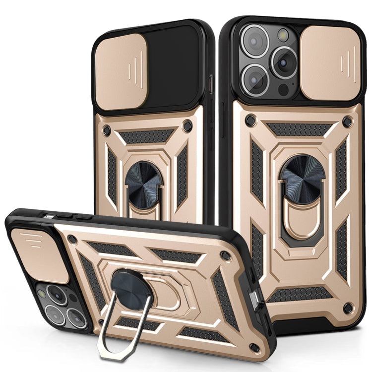 Sliding Camera Cover Design TPU+PC Protective Case, For iPhone 13 Pro Max