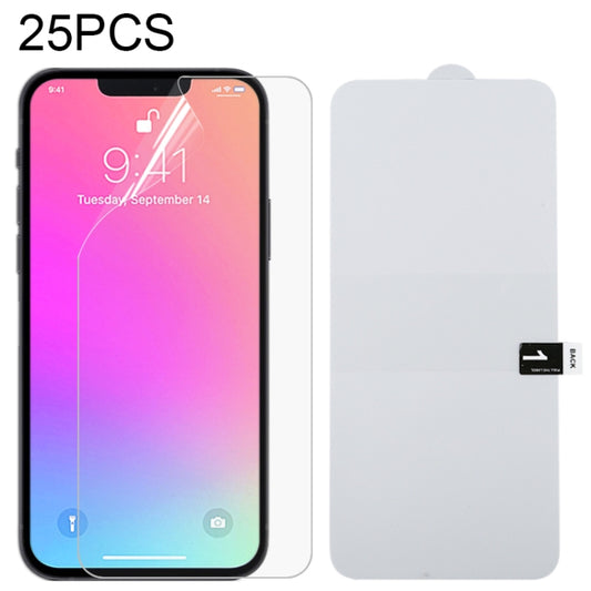 25 PCS Full Screen Protector Explosion-proof Hydrogel Film For iPhone 16e / 13 / 13 Pro / 14, For iPhone 13 Pro Max(25 PCS), For iPhone 16e / 13 / 13 Pro(25 PCS), For iPhone 13 mini(25 PCS)