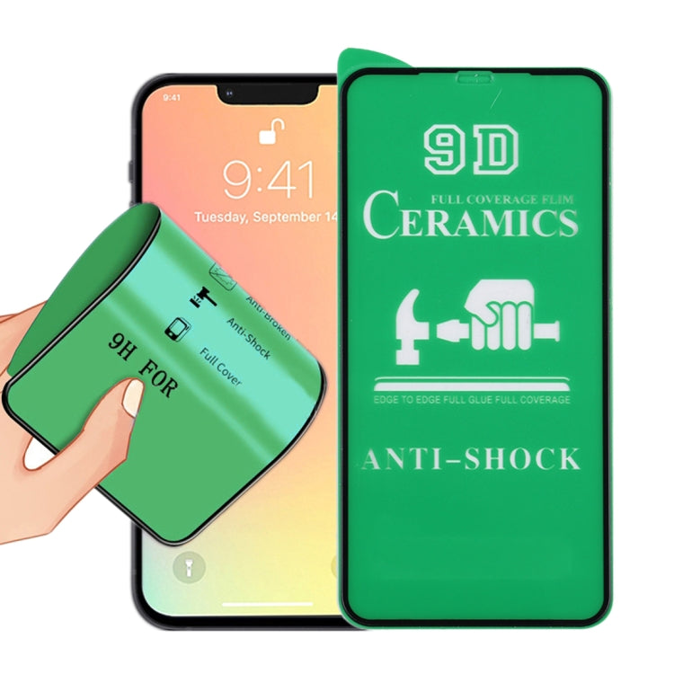 9D Full Screen Full Glue Ceramic Film For iPhone 16e / 14 / 13 / 13 Pro